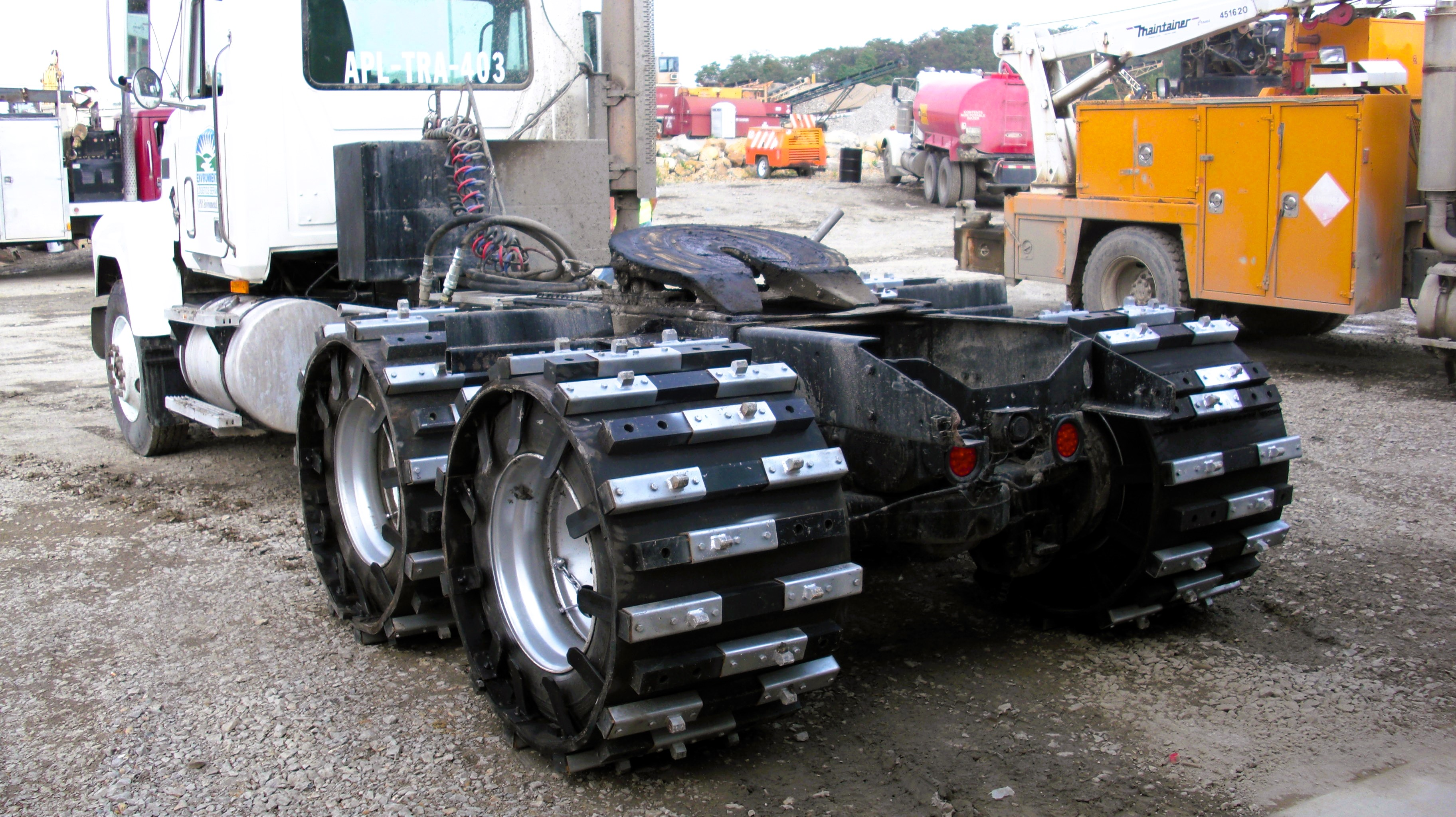 Sistema de esteiras Right Track em caminhão